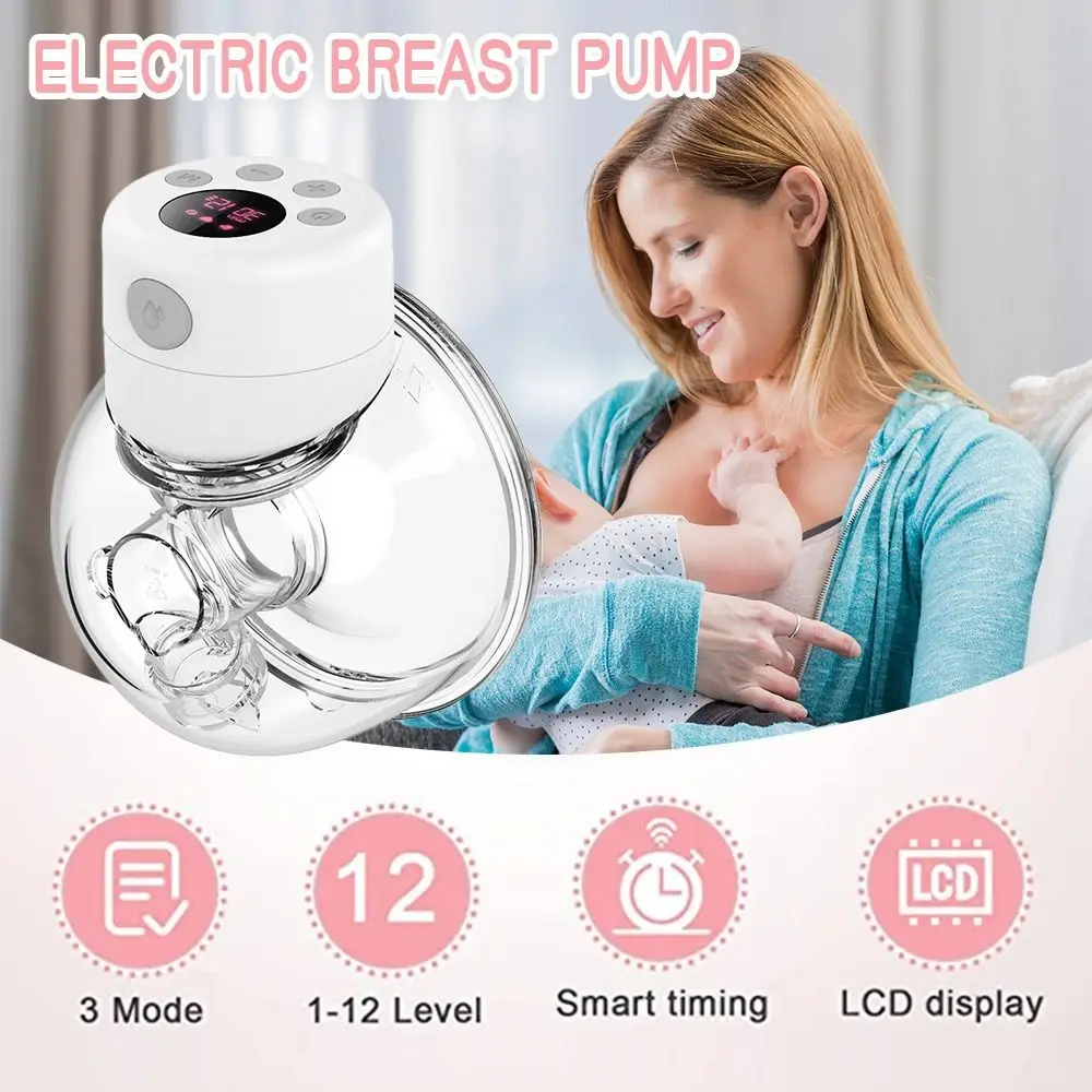 

Wearable USB Rechargable LED Display Electric Breast Pump Breast Milk Extractor Hands-Free Milker Automatic Milker
