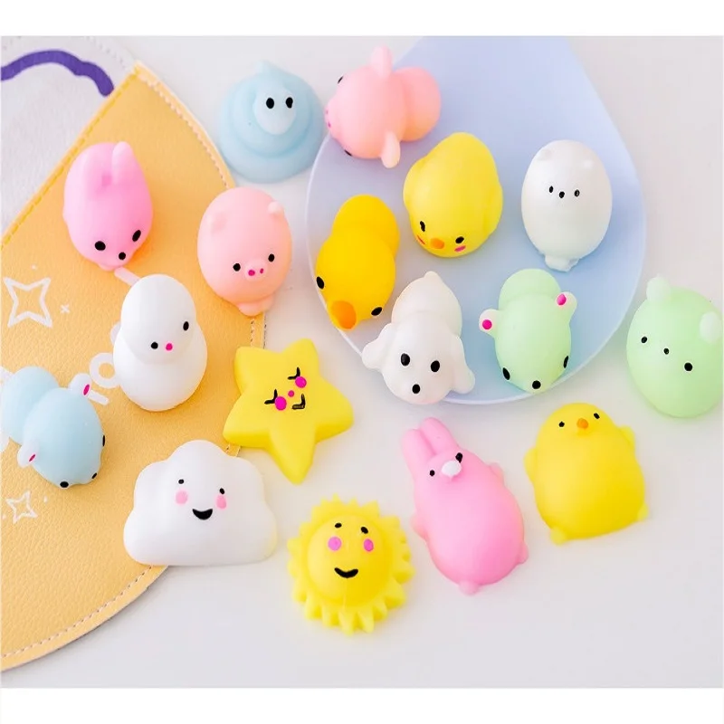 

10Pcs All Different Cute Mochi Squishy Cat Slow Rising Squeeze Healing Fun Kids Kawaii Kids Adult Toy Stress Reliever Decor