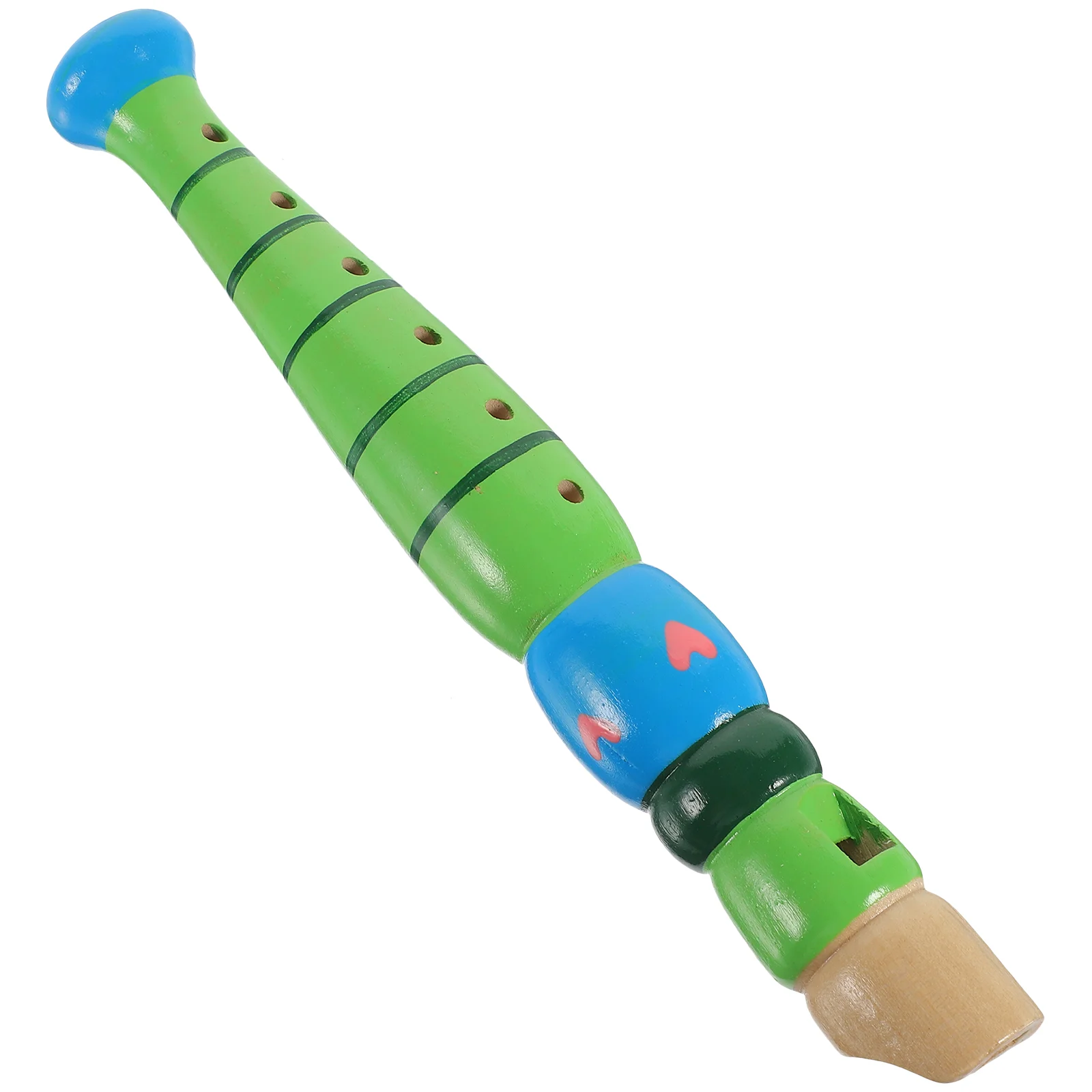 6-Hole Wooden Children Flute Beginner Descant Playing Wind Instruments Toys Early Education Enlightenment Send Random