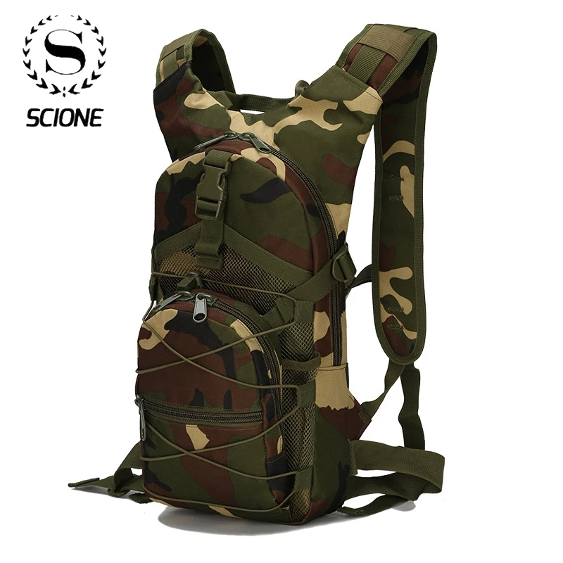 

Scione 15L 800D Oxford Camouflage Backpacks Multi-function Bags Unisex Military Tactical Pack Bag For Outdoor Hiking K525