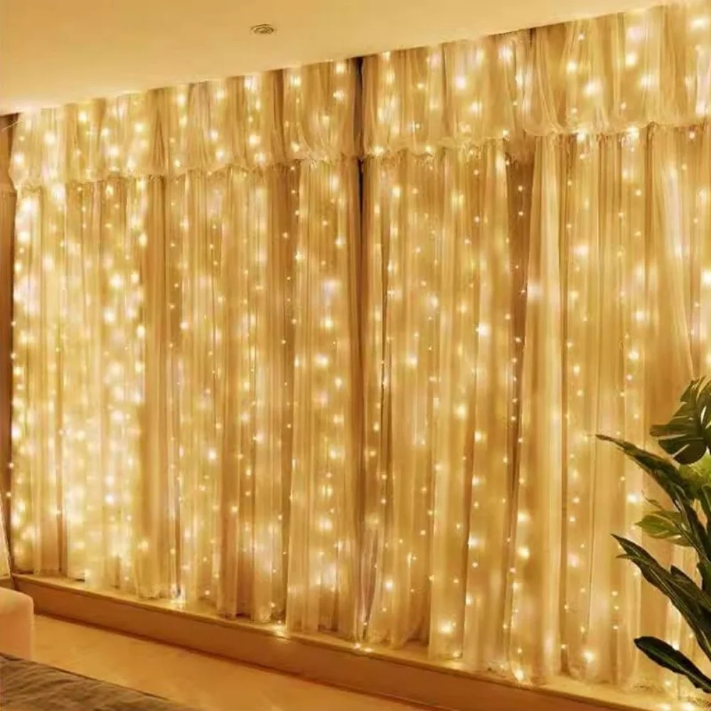 ตัวเลือกสินค้า ไฟ LED ม่านตกแต่งบ้าน 3/6 ม. พร้อมรีโมท USB