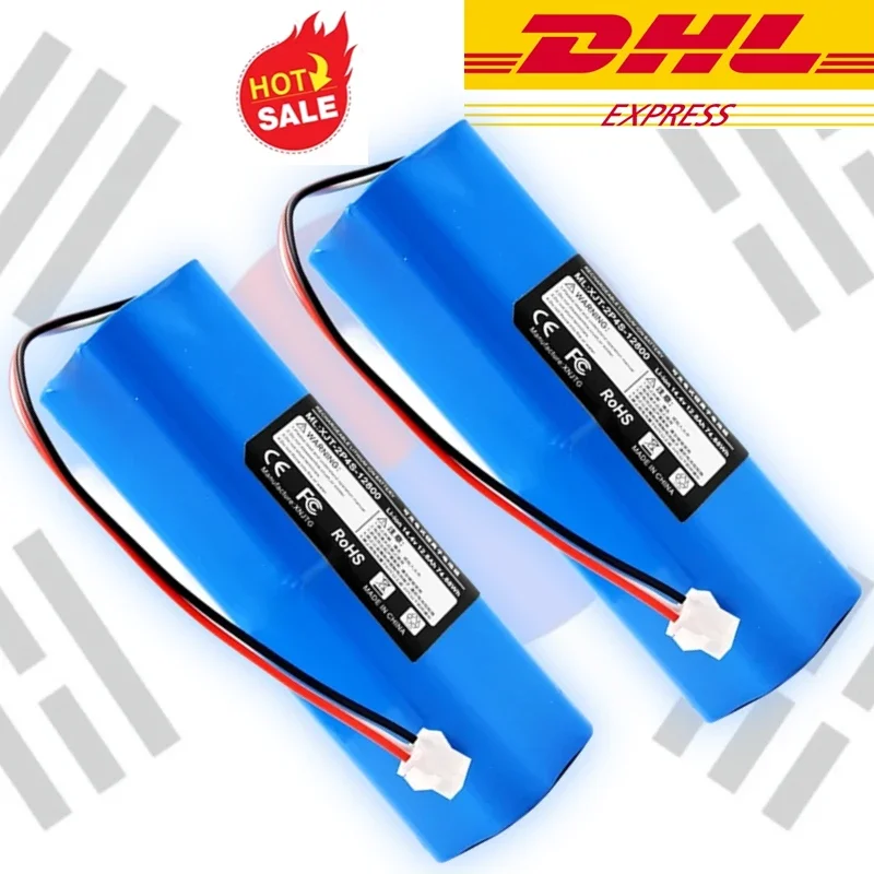 

DHL Ship For XiaoMi Lydsto R1 Viomi S9 Roidmi Eve Plus Rechargeable Li-ion Battery Robot Vacuum Cleaner R1 Battery Pack 12800mAh