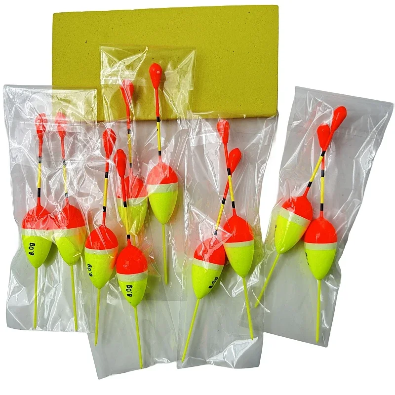 Fishing Floats Set Buoy Bobber Fishing Light Stick 10PCS 5 Sizes for Accessories fishing floats fishing float fishing bobber fishing buoy fishing light stick