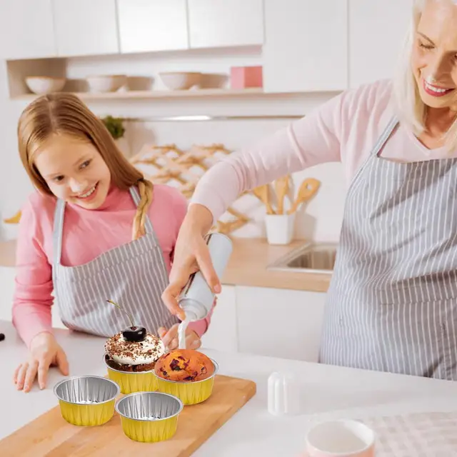 Aluminum Foil Baking Cups, Foil Muffin Liners, Backing Essentials