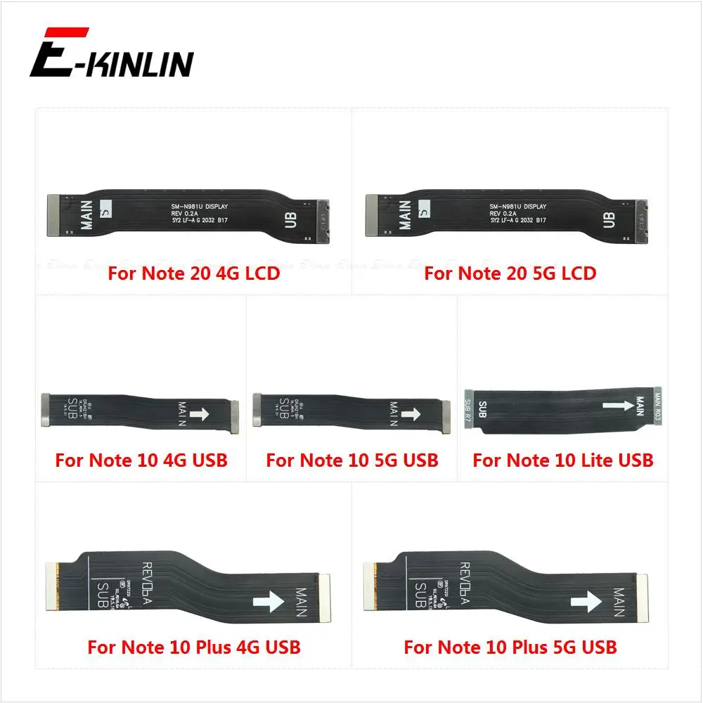 

100% New Main Board Motherboard Connection Flex Cable For Samsung Galaxy Note 10 Lite Plus 20 4G 5G
