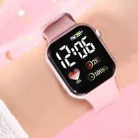 1pcs Ladies Love Pink Silicone LED Electronic Watch +1pcs Unicorn Crystal Bracelet Set for MOTHER'S Day Exclusive Gift 2