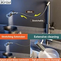 ก๊อกน้ำในครัวแบบดึงออกได้ 360 °   ก๊อกผสมอ่างล้างจานแบบหมุนได้, หัวฉีดน้ำสแตนเลส, ก๊อกผสมน้ำร้อนและน้ำเย็น 4