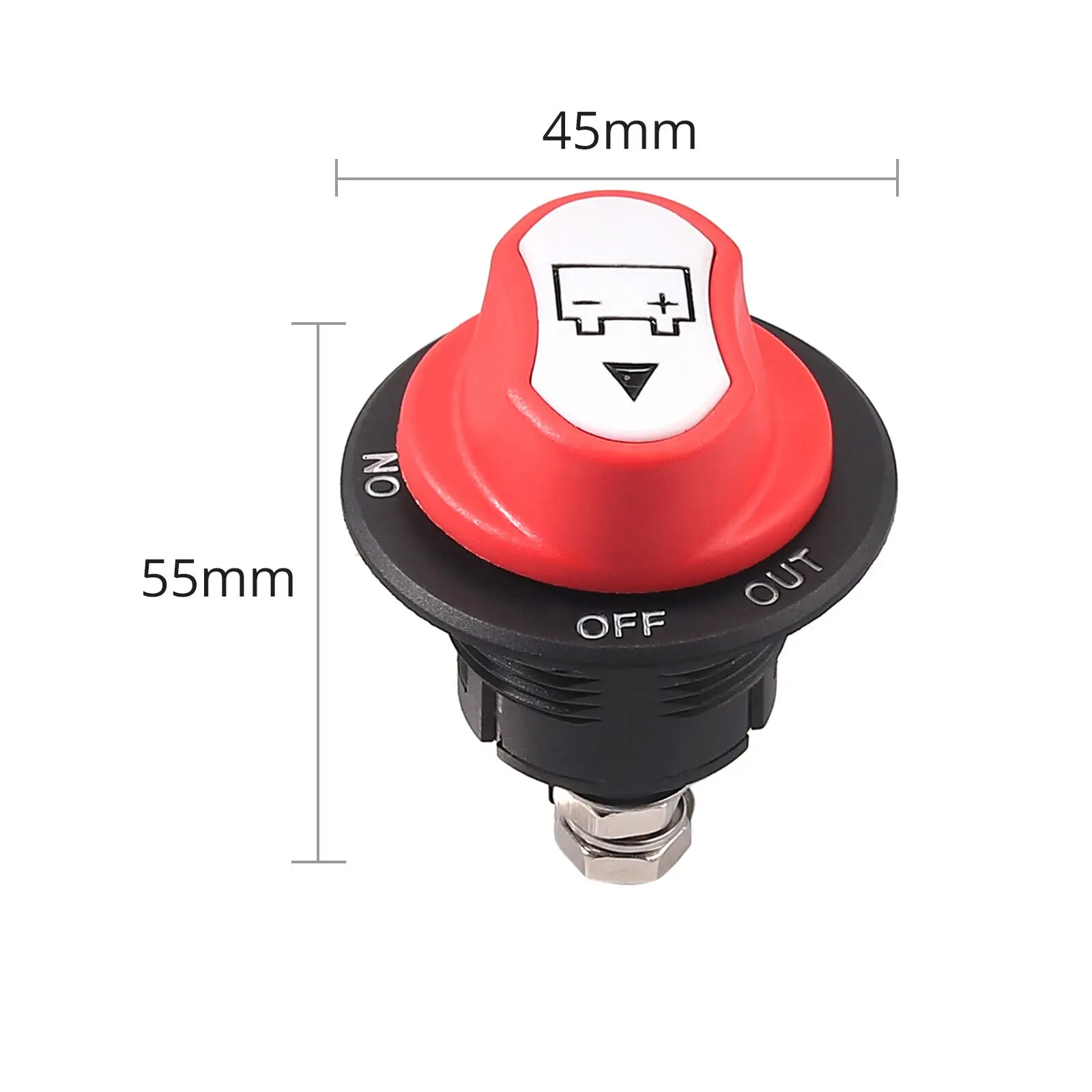 Interrupteur Isolateur Batterie 100A 12-32V – Marche/Arrêt Étanché IP56 Pour Bateau, Camping-Car, Camion