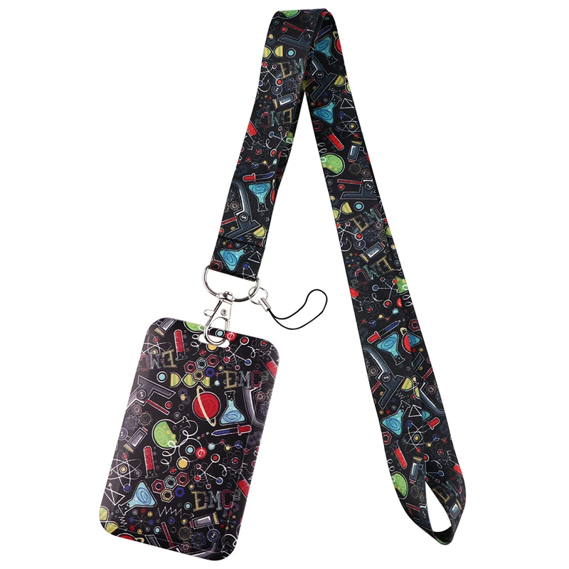 Chemistry Math Neck Strap Lanyard for keys lanyard card ID Holder Jewelry Decorations Key Chain for Accessories Gifts