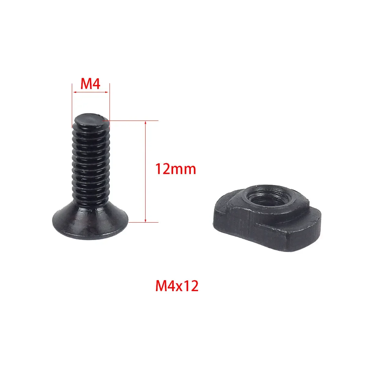10pcs M4 M-Lok M Lok Screws and Nuts M4x12 Thread 10mm 12mm Mount Handguard Adapter Low Profile Rifle Hunting Accessory m lok screw replacement set
