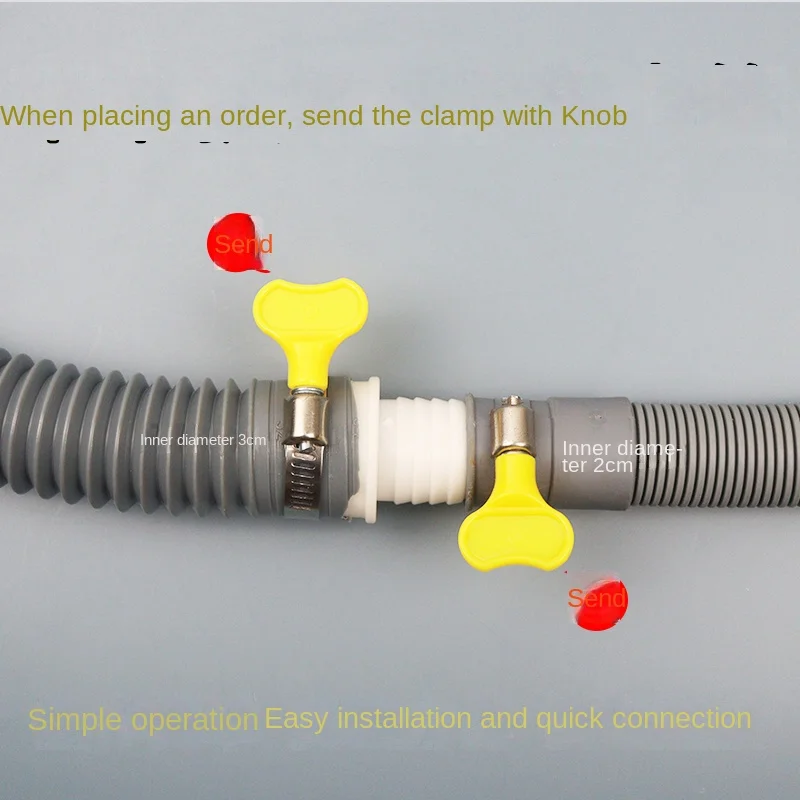 Washer Drain Adaptor 20/25/30mm to 30mm Reducing Fitting Outlet Hose Extension Converter