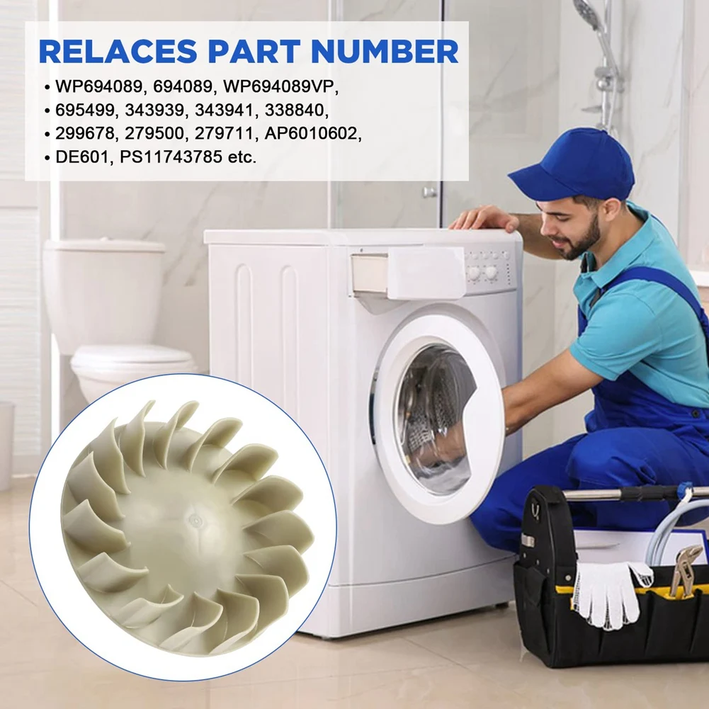 694089 Dryer Blower Wheel,Replacement Dryer Blower Assembly Compatible with Most Dryers-Replaces PS11743785 279500 HOT