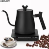 Electric Gooseneck Kettle 1000W Hand Brew Coffee Pot with Temperature Control Electric Rapid Heating Kettle for Coffee 220V/110V 1