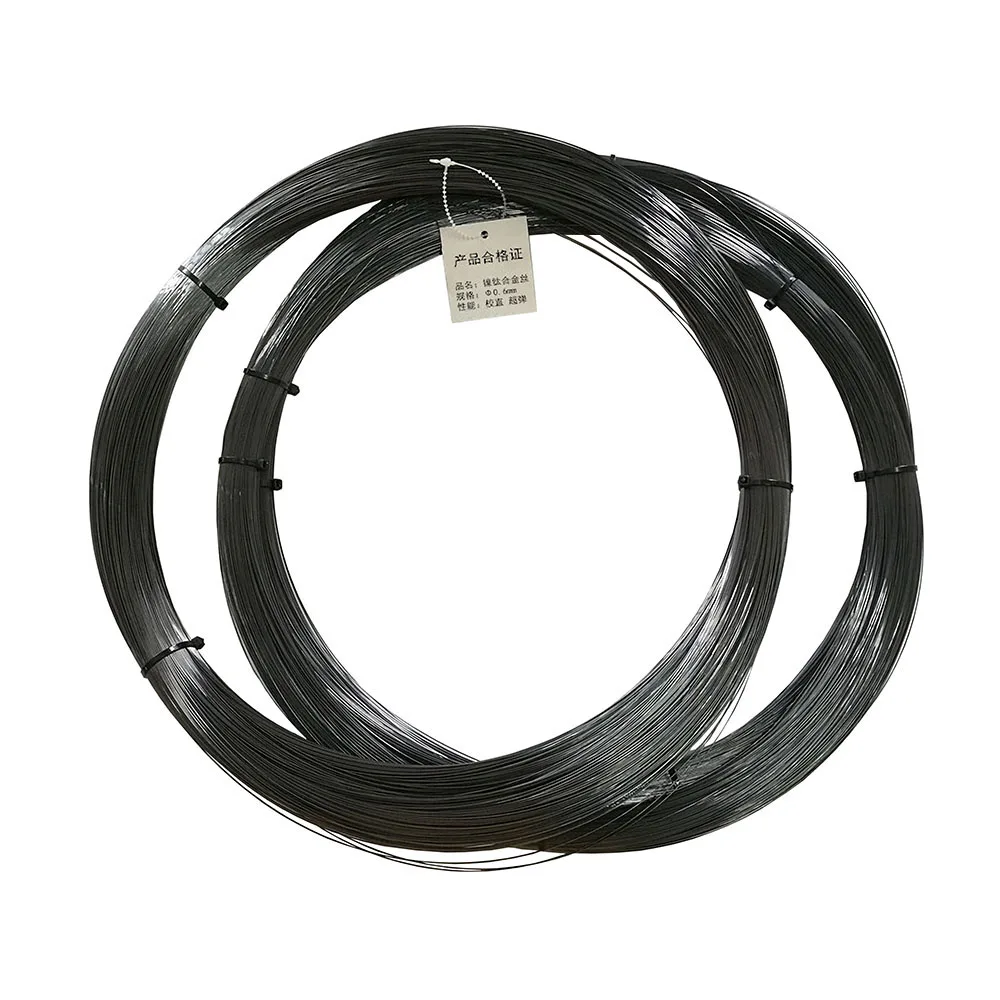 5M Super Elastic Nitinol Memory Steel Wire Nickel Titanium Alloy Wire 0.1-1.8MM Black Hyperelastic Filament Spring Steel