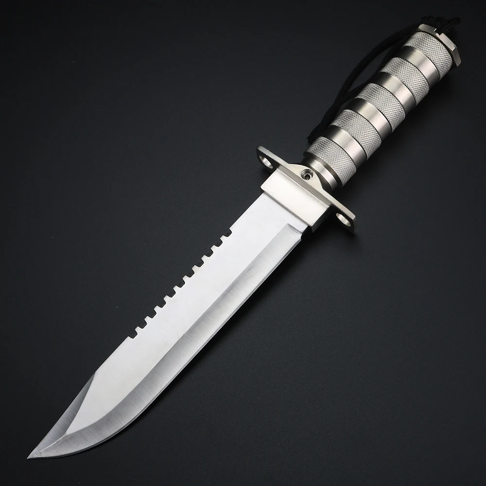 Alle Stalen Multifunctionele Outdoor Survival Tool Kompas Outdoor Mes