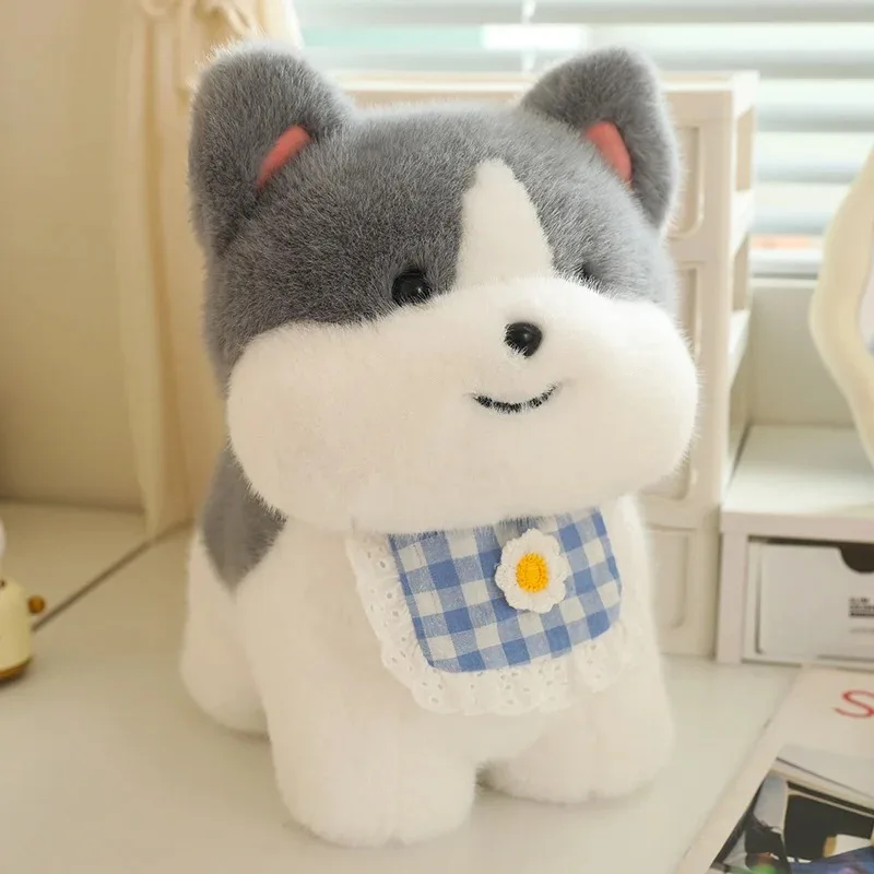 Lifelike Dog Plush Toy Simulation Golden Retriever Kawaii Husky Plushie Soft Stuffed Animal Cute Puppy Doll for Gifts Decor 4