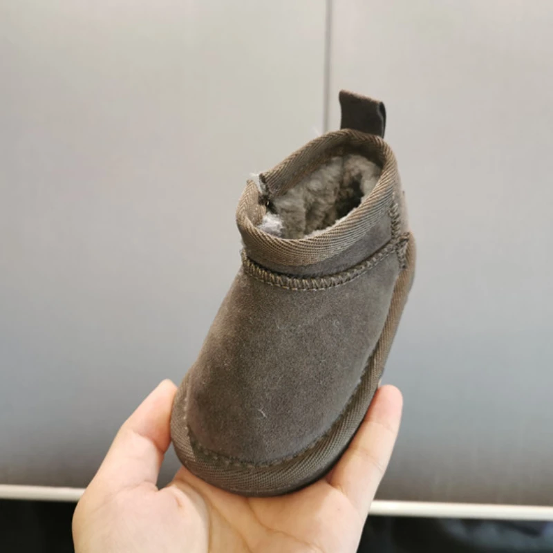 Winter Boot Plush Thick Snow Boot 0-2Y Old All-match Baby Shoe Soft Sole Walking Shoe Preschool Ankle Gril Shoes baby shoes baby boots winter snow boots