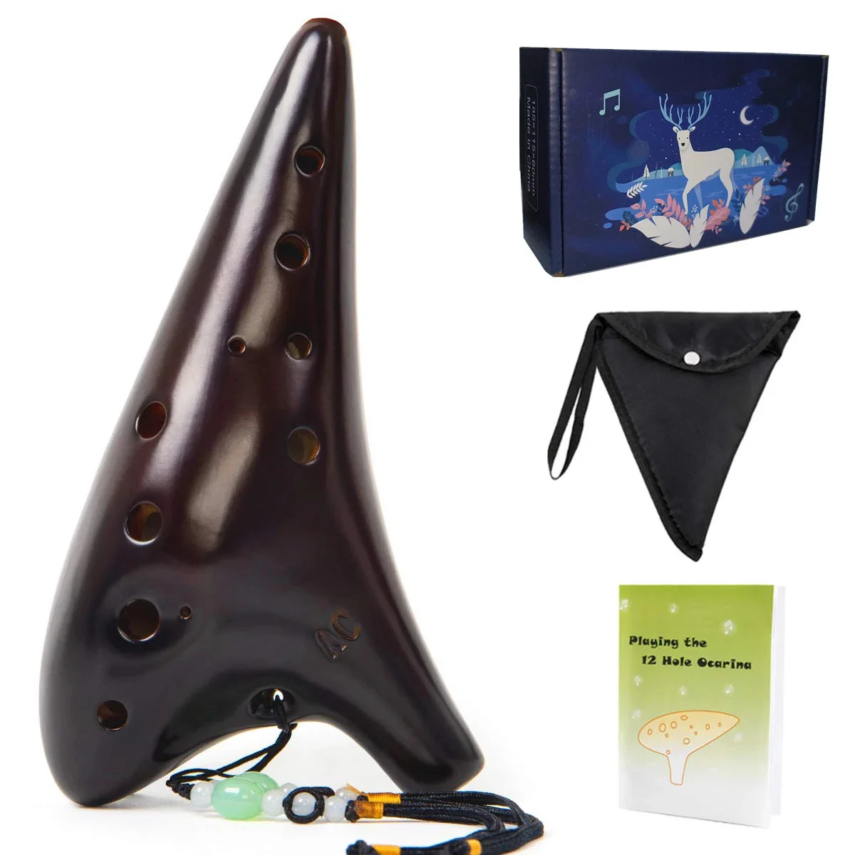 Description Picture 6 of itemMiwayer Ocarina12 Tones Alto C High Quality Ocarina Classic Flute Musical Instrument Good Gift for Beginners Chinese Tao