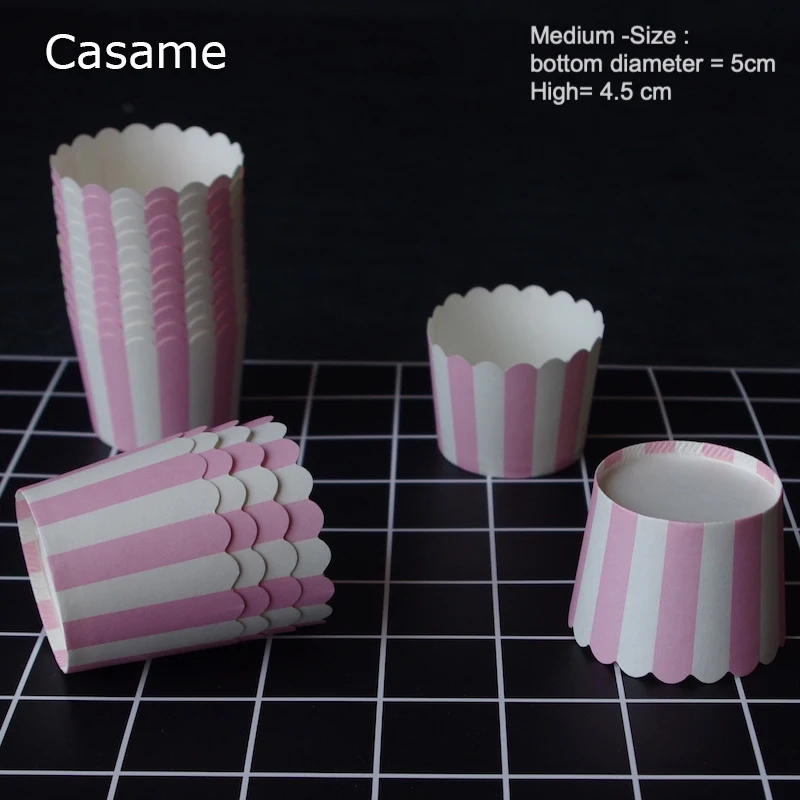 Golden Pink Dot Paper Cupcake Liner
