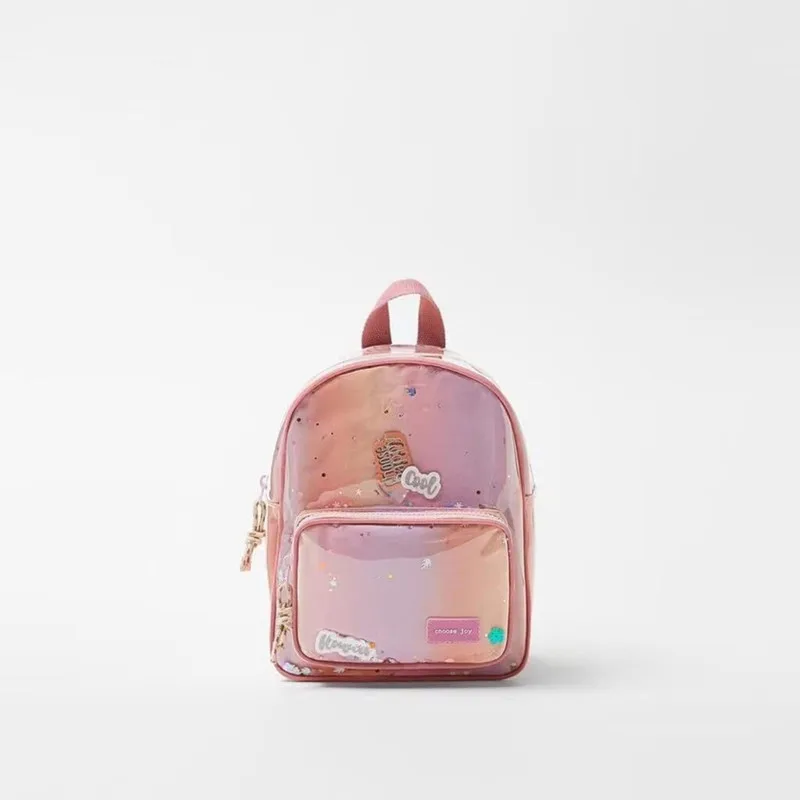 2025 New Style Bag Girl Detail Decoration Pink Glitter Backpack