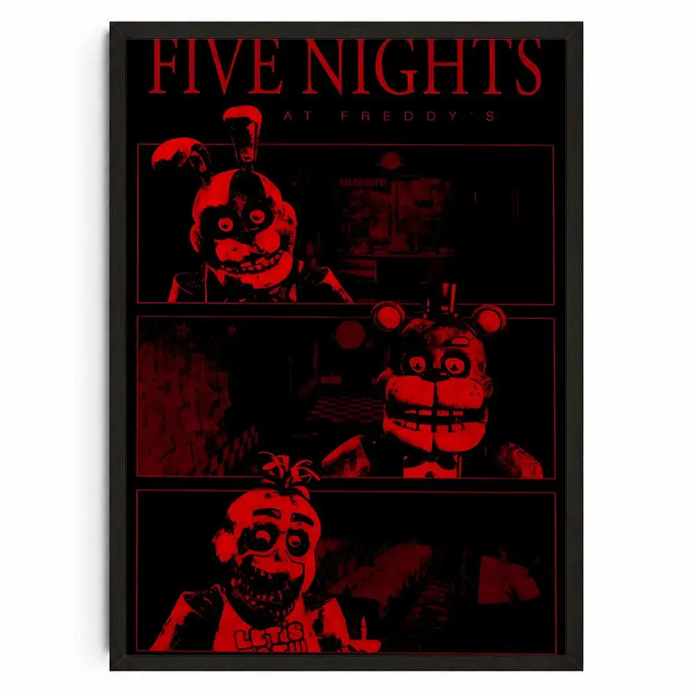 High-Definition FNAF Poster Stickers