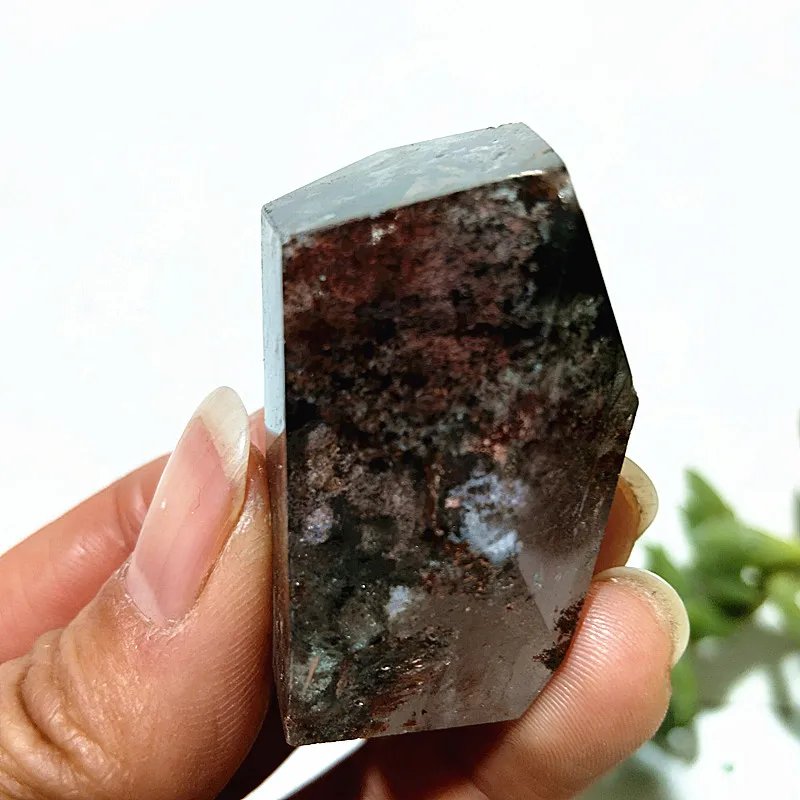 Natural Garden Phantom Crystal Quartz Freeform Stone Witchcraft Spiritual Meditation Healing Feng Shui Room Decor Ornament 5