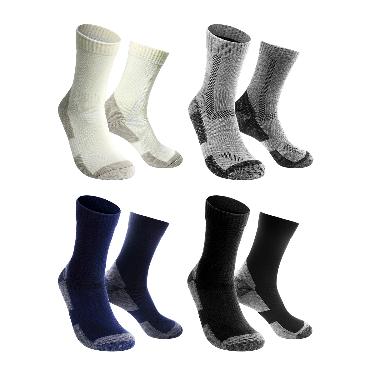 WRELS Merino Wool Socks For Men, Super Thick Hiking Socks Thermal Socks For Cold Weather