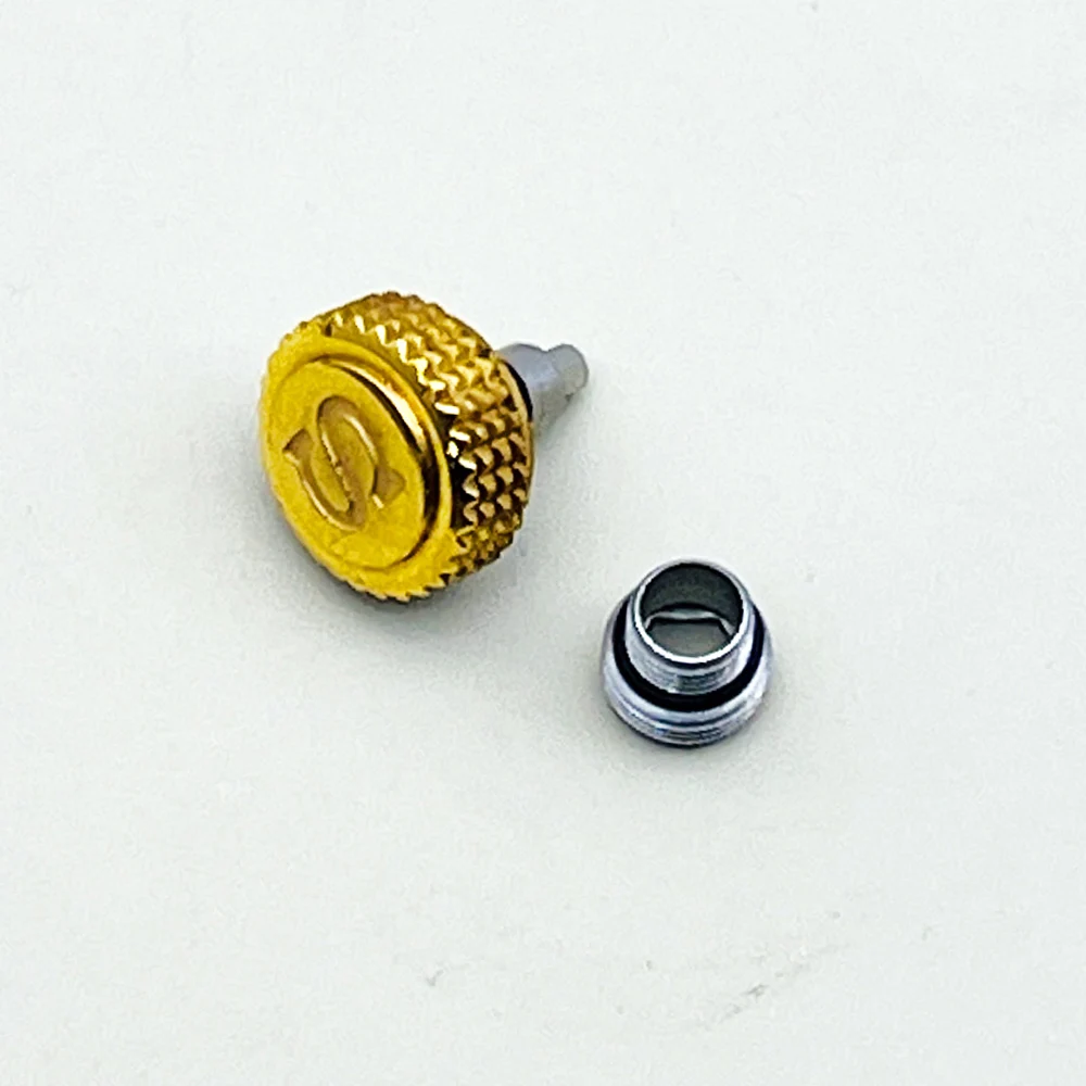 Enhanced Engraved 'S' Watch Crown with Tube Stem