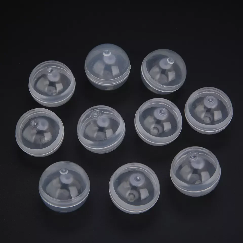 Small Clear Fillable Capsule Toy Balls 50Pcs 28mm Multi-Purpose Transparent Surprise Balls