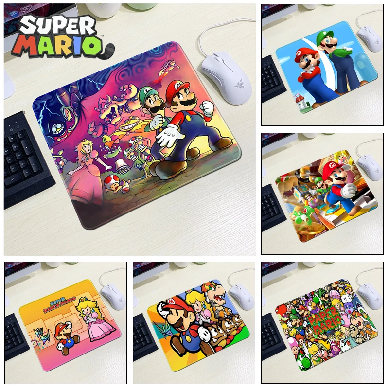 Nuovo Super Mario Bros Game Mouse Pad Cartoon Deskmat Gaming Mousepad Desk Protector Pc Accessori Per Computer Tappetini Anime Mause Pads