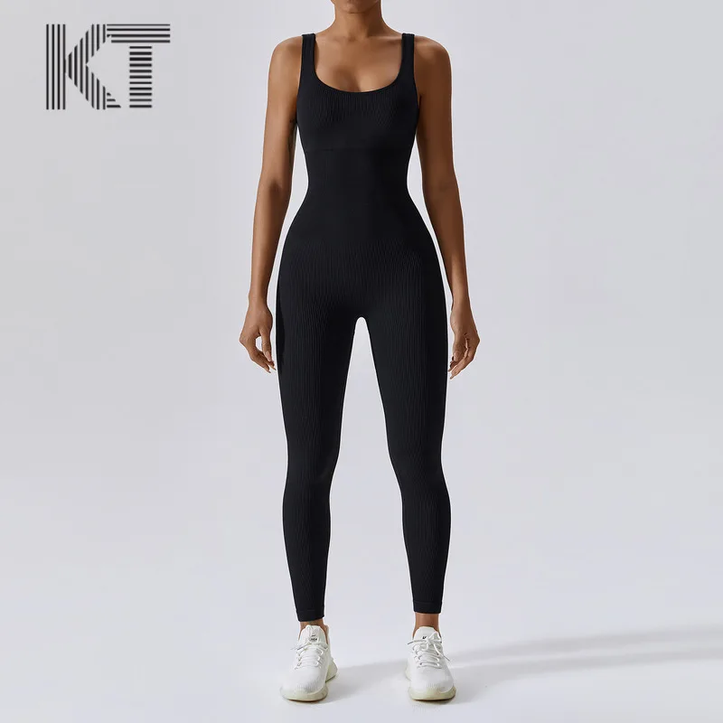 European American women's clothing autumn winter new product threaded square neck lifting buttocks slim fit sexy jumpsuit women s jumpsuit autumn and winter new product threaded square neck lifting buttocks slim fit sexy jumpsuit