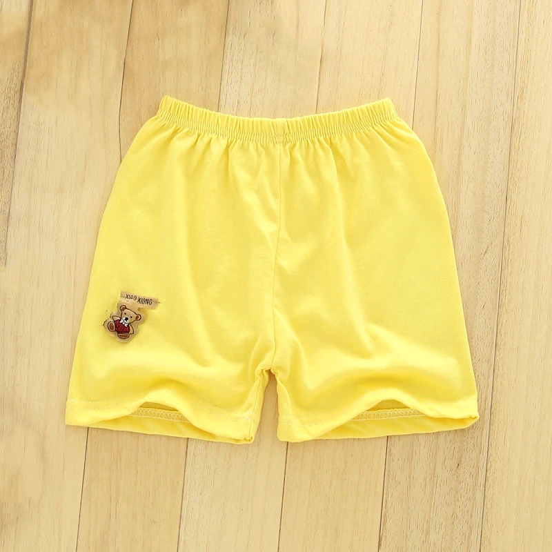 Summer Children Beach Shorts Cotton Solid Elastic Waist Shorts For Boys Girls Fashion Toddler Kids Sports Pants LJMOFA 1-6T D305 kids shorts