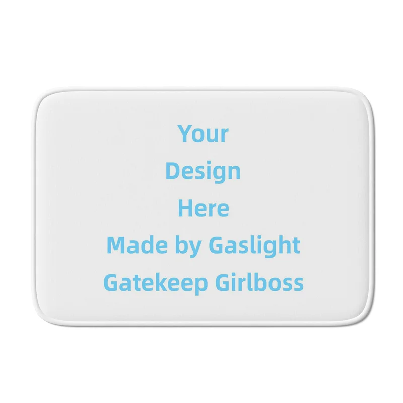 

Gaslight Gatekeep Girlboss создает свой собственный коврик для ванной на заказ с нескользящей основой, впитывающий очень уютный фланелевый коврик для ванной