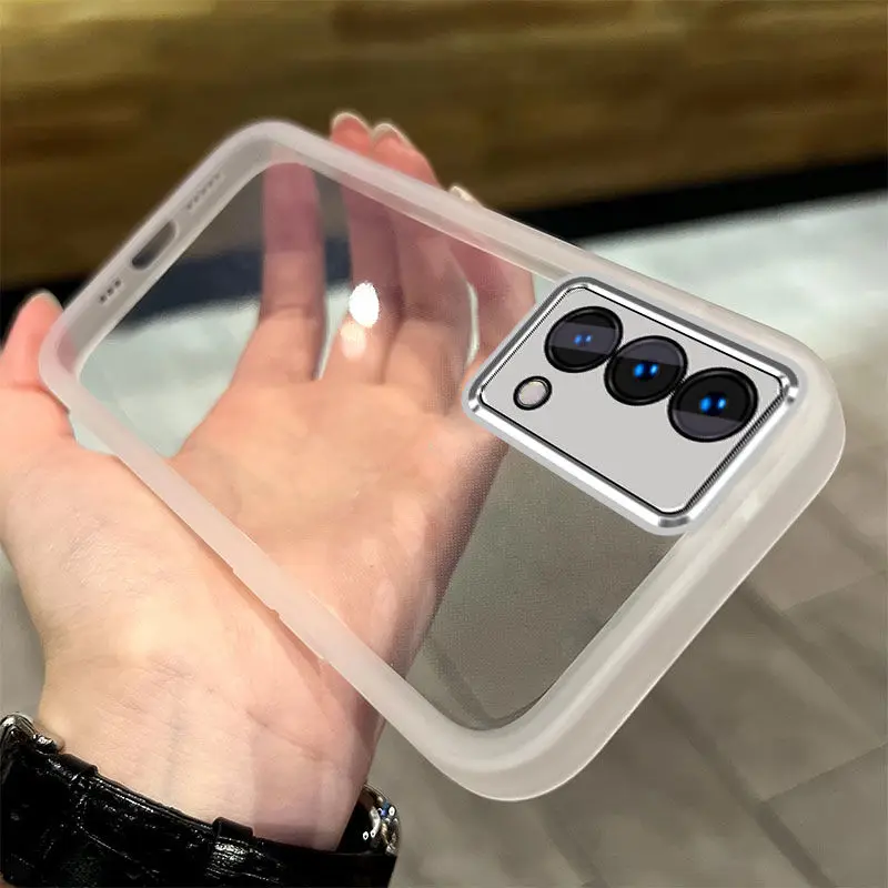 Luxury Soft Bumper Clear Back Phone Case Cover