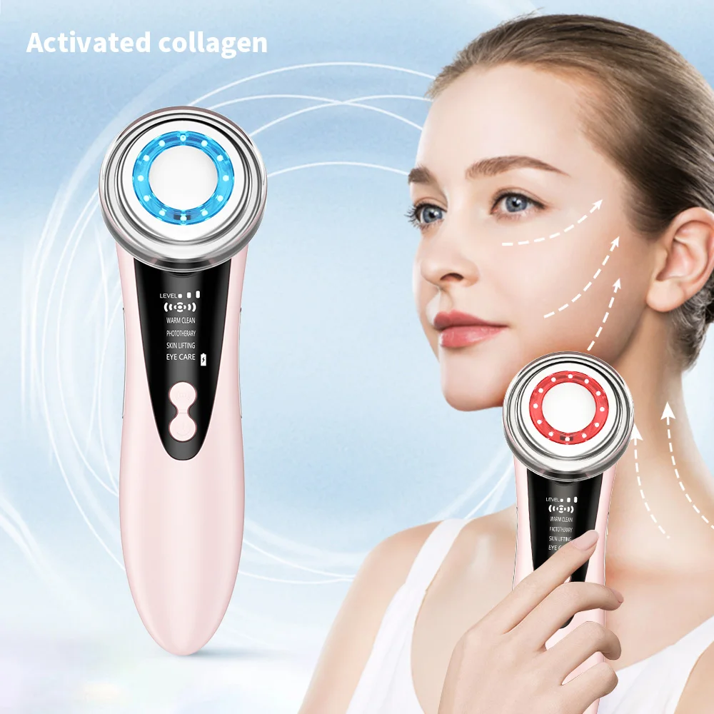 5 In 1 Multifunctional Facial Machine Electric Eye Massager Color Light Wrinkle Removal Anti-aging Lifting Tighten