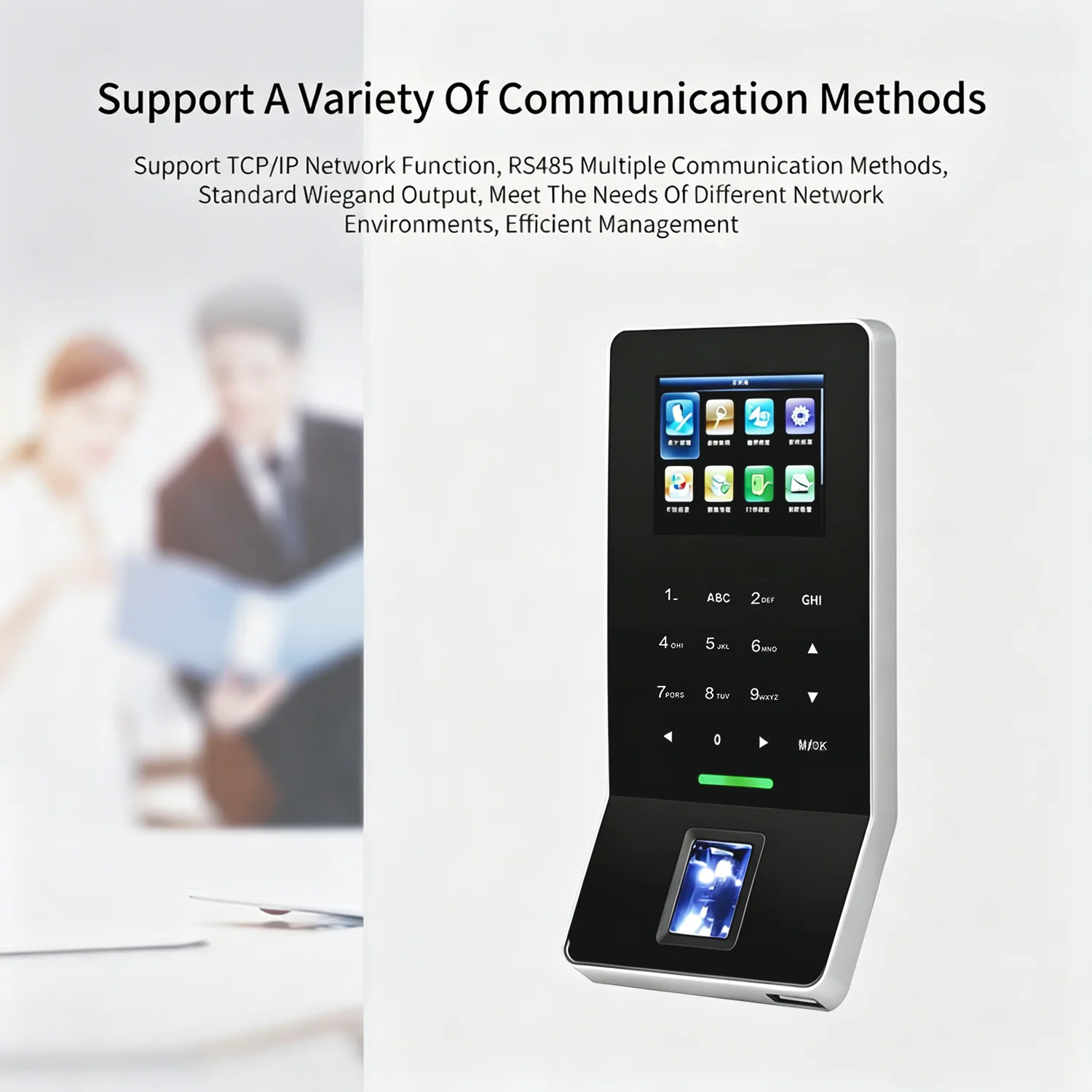 ZK Teco Free F22 생체 인식 지문 출입 통제 시간 기록 장치 WiFi TCP/IP RFID ID/IC 카드 (옵션) 사무실용