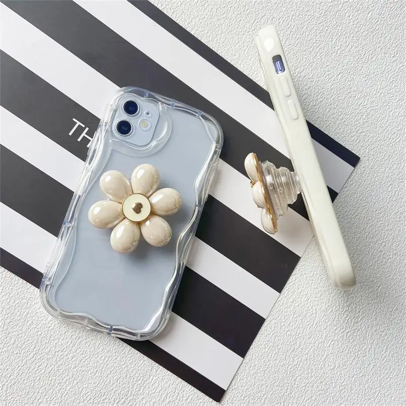 Elegant Soft Flower Holder Phone Case - Durable and Stylish Cover