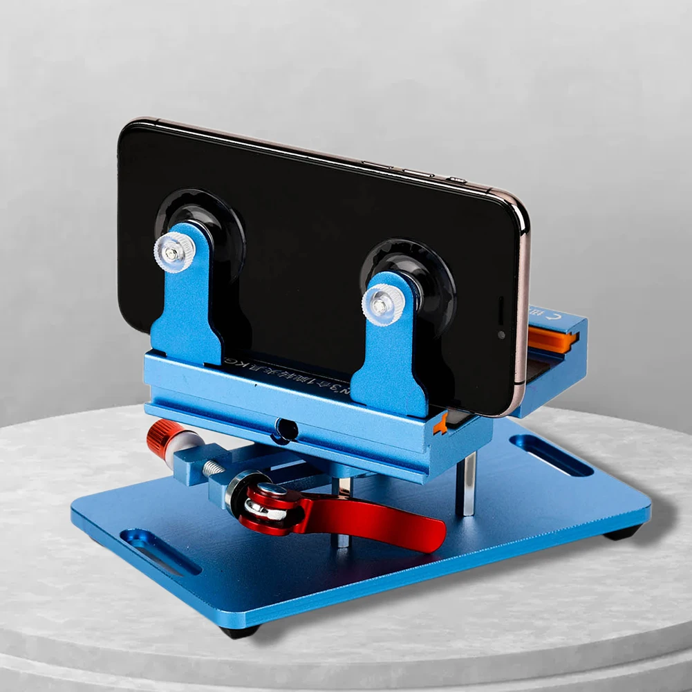 4 in 1 Cellphone Repair Kit 360° Rotating Clamp Screen Separator Fixed Screen Removal Tool Glass Back Cover Remover for iPhone