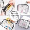 1/3pc Travel Organizer Bath Toiletry Wash Storage Bag Multifunction Large Capacity Waterproof Transparent With Zipper Women Gift 5