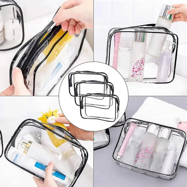 1/3pc Travel Organizer Bath Toiletry Wash Storage Bag Multifunction Large Capacity Waterproof Transparent With Zipper Women Gift 5