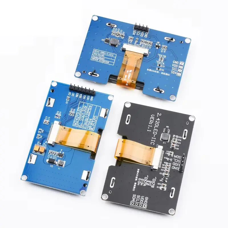 2.42" 2.42 inch OLED Display Module 128x64 LCD HD Screen Module SSD1309 7 Pin SPI/IIC I2C Serial Interface for Arduino UNO R3 image 2