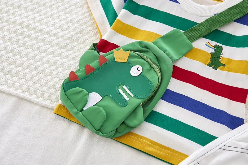 LJW 2022 Cartoon infant Suits Baby Clothing Set for Boys Girls Cute Summer Casual Clothes Set Striped Top+Shorts Kids Clothes Baby Clothing Set near me