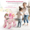 VATOS Robot Dog Toy for Kids Voice 2.4GHz Remote Control Robot Pet Touch Sensor 20+ Mode Puppy Toy for Kids Girls 4