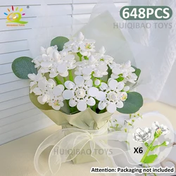 Elegant DIY Flower Bouquet Building Blocks Kit - Creative Floral Arrangement Gift Set (C2 NO vase NO box)