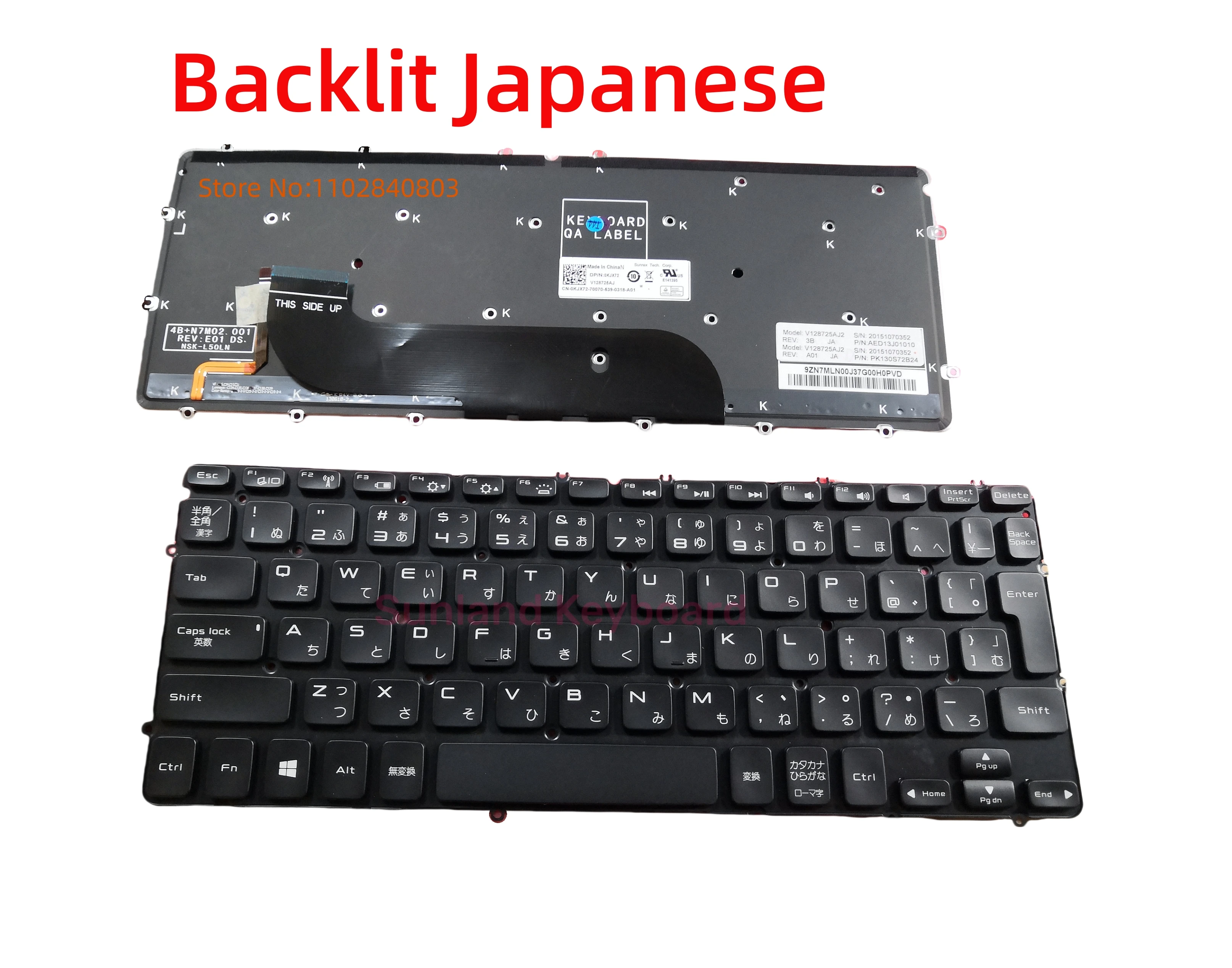 NEW French FR German GR Nordic Turkey Japanese JP Spain SP UK For DELL XPS 13 9333 L321X L322X CN-0KJX72 Keyboard Backlit