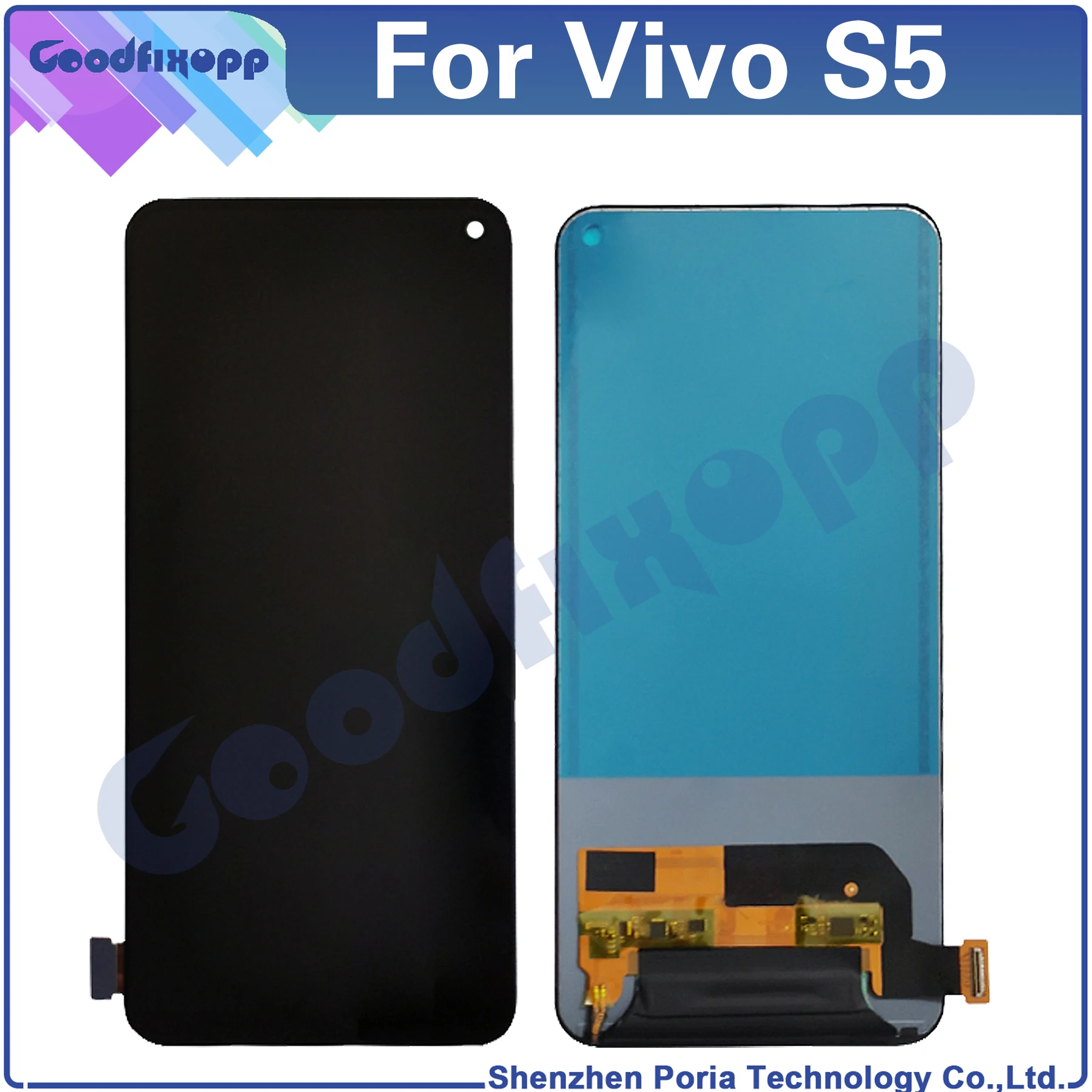 Pantalla táctil LCD para Vivo S5, S6, S7, S7E, S10E, Y73S, V1932A, V1962A, V2031A, V2130A, V2020A, reemplazo de montaje de digitalizador