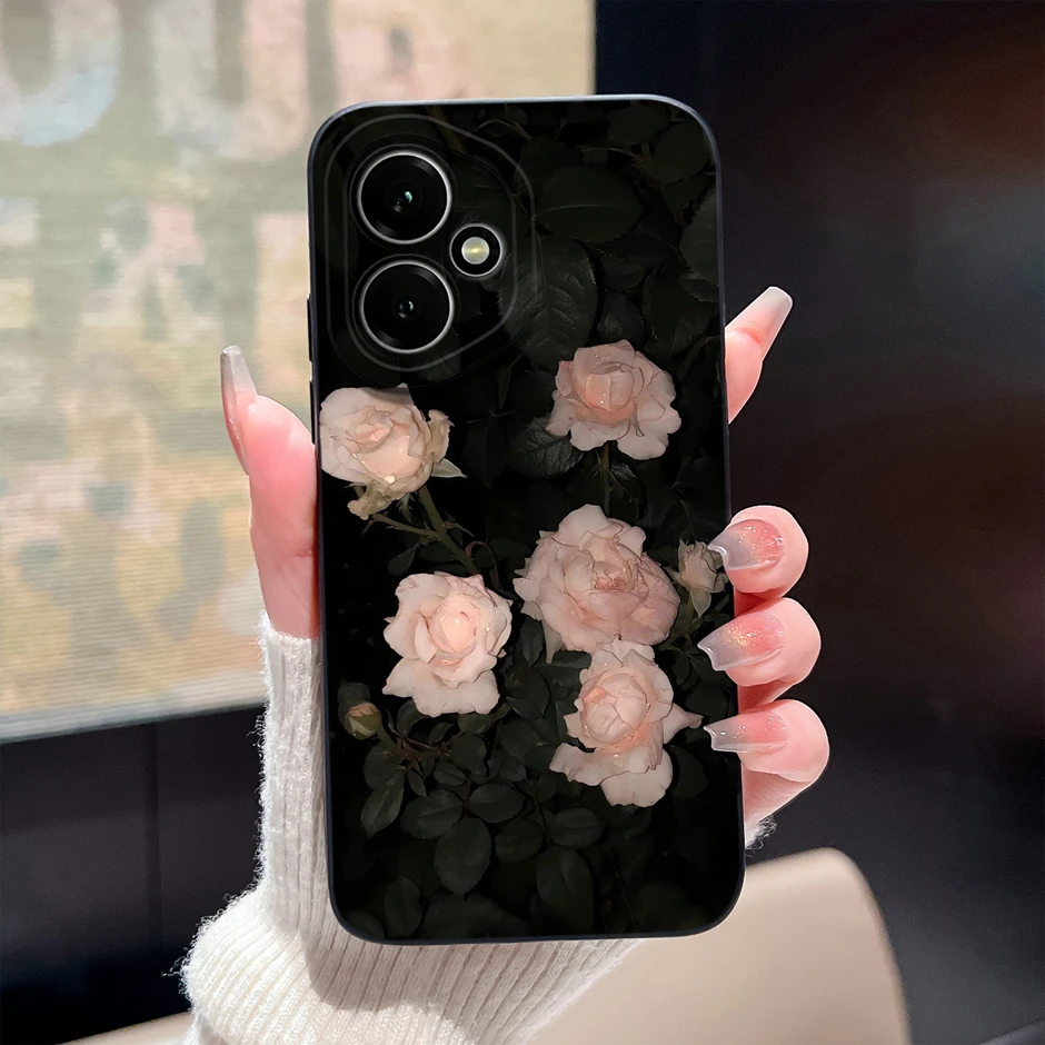 Cute Floral Butterfly Shockproof Soft Silicone Phone Case - Anti-Scratch Protection Cover