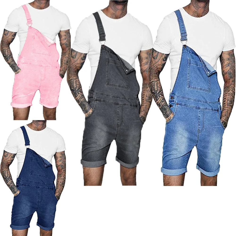

Jeans Autumn Mens Blue Overalls Holo 2023 Men Casual Loose Long Denim Pants Splice Straight Rompers Plus Size Long Jeans Men