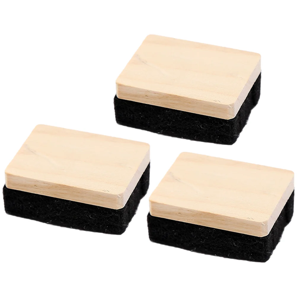 3 Pcs Dry Board Erasers Blackboard Chalkboard Clean Duster Whiteboards for Wooden Felt Office Campus 6