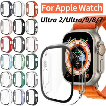 Glas Case Voor Apple Horloge Case Series41Mm 45Mm Screen Protector 44Mm 40Mm Pc bumper Voor Iwatch Ultra/Ultra 49Mm Beschermhoes